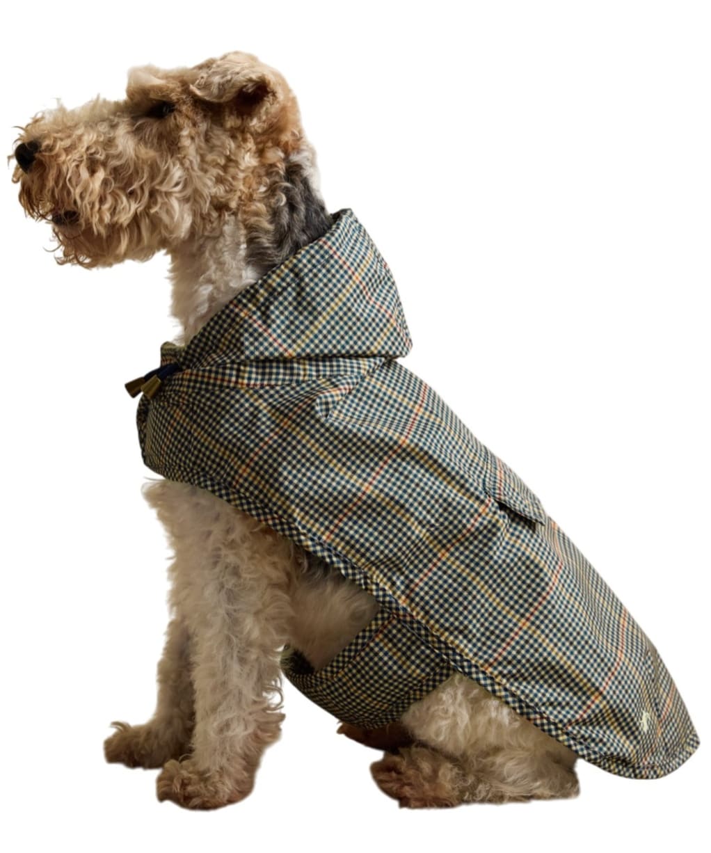 Joules Checked Packaway Dog Jacket - Medium - Henson Check