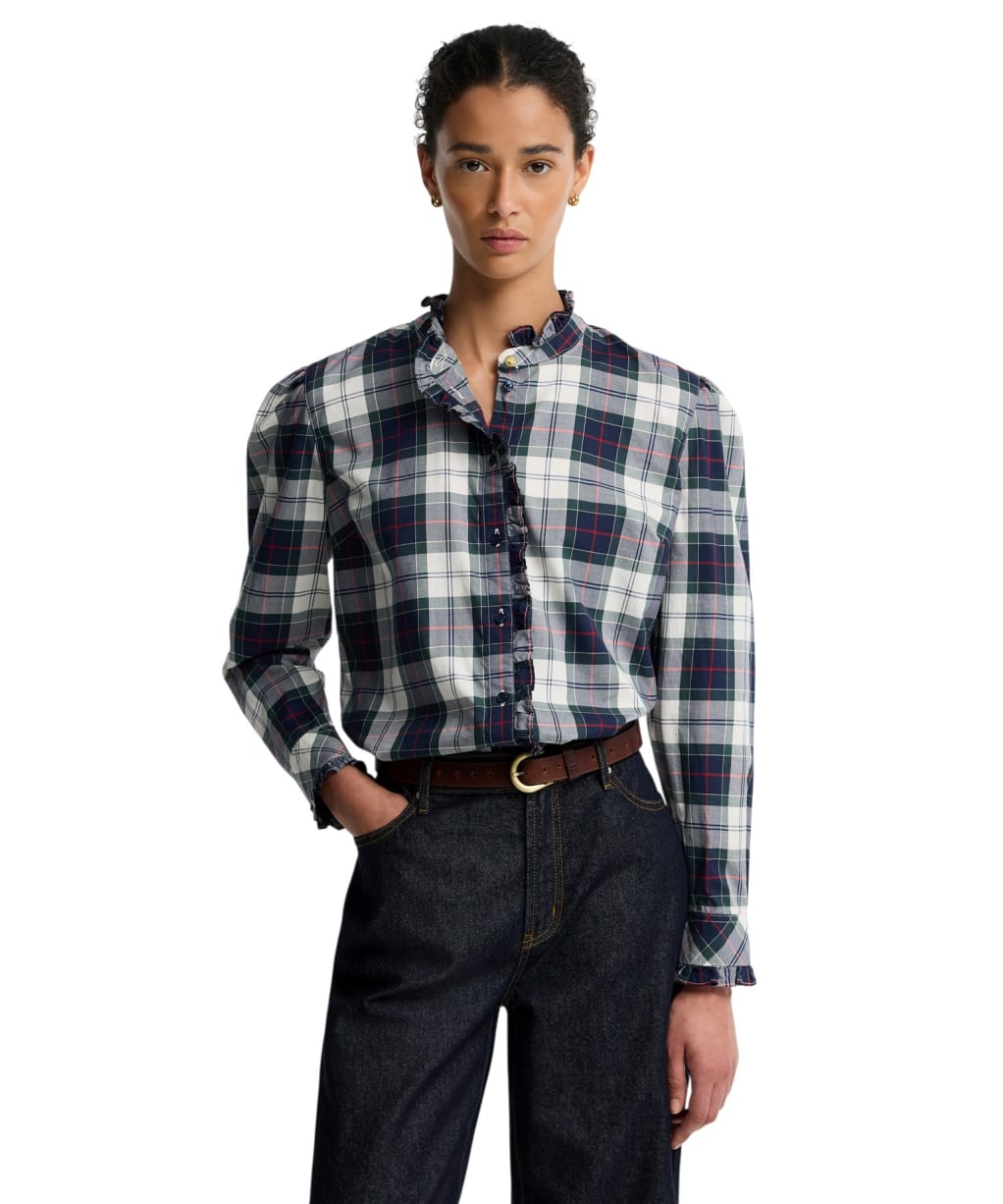 Women's Barbour Aspen Shirt - Light Evergreen Tartan