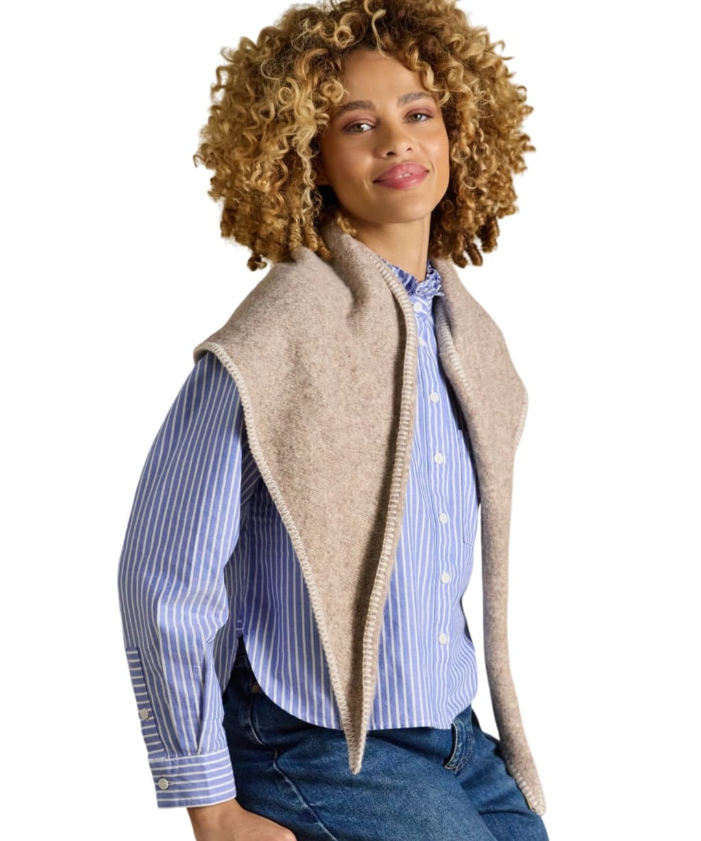 Women's Joules Kendra Triangle Scarf - Oat