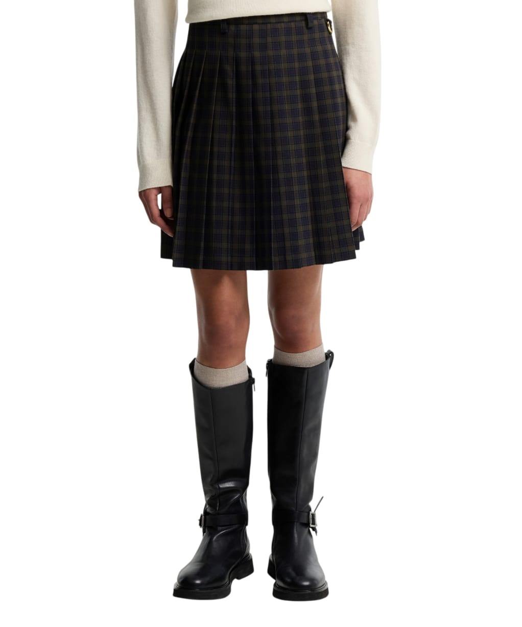 Women's Barbour Carville Mini Skirt - Shadow Classic Tartan