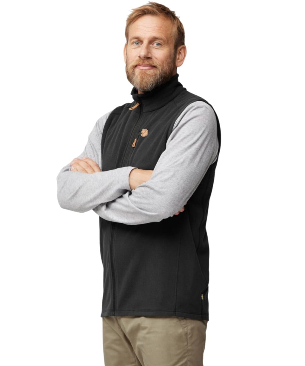 Men's Fjallraven Övik Lite Fleece Vest - Dark Navy