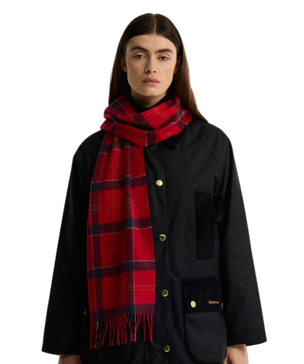 Women's Barbour Tartan Scarf - Cardinal Tartan