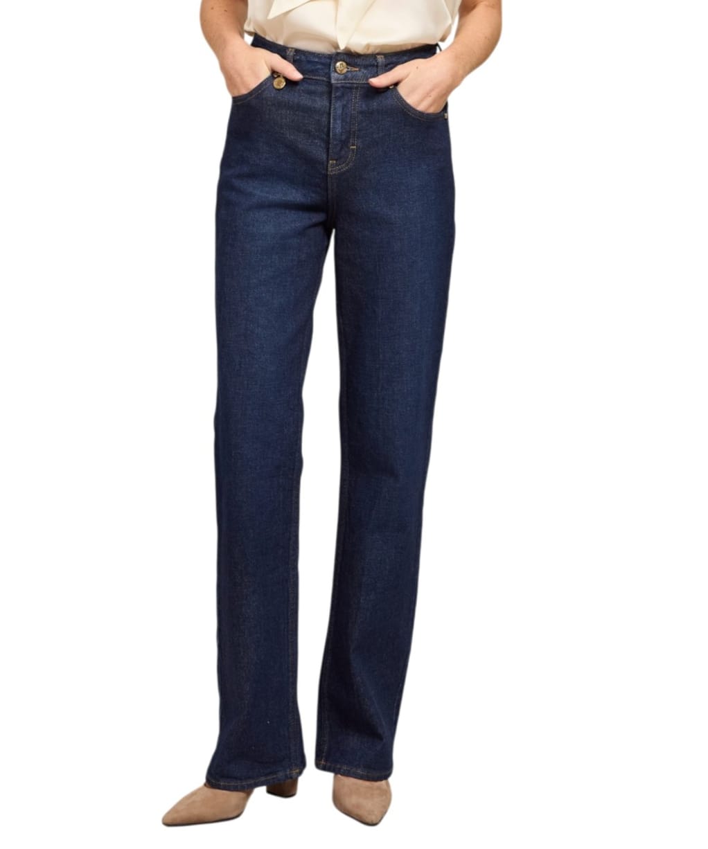 Women's Holland Cooper Classic Straight Jean - Deep Indigo