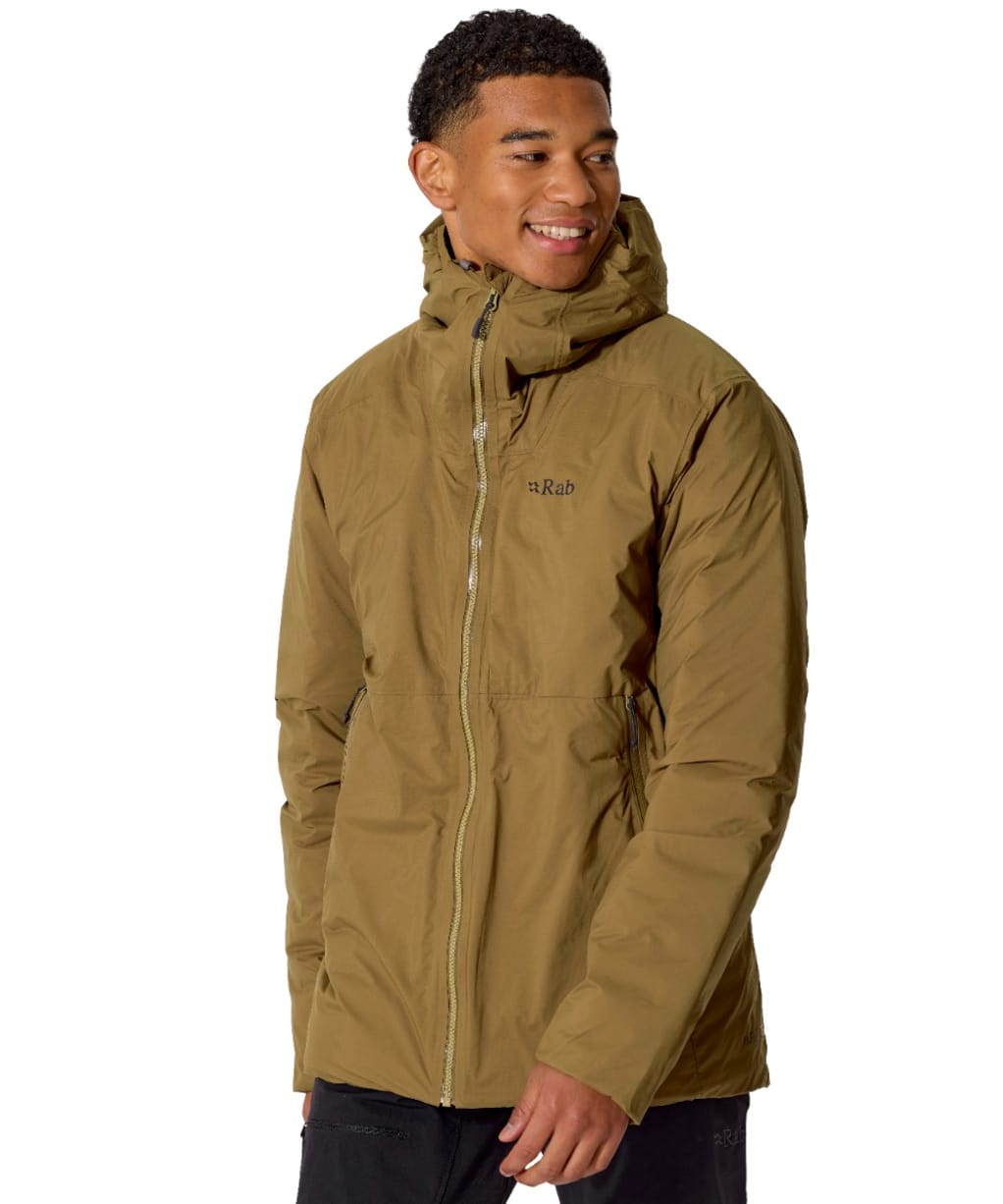 Men's Rab Microlight Shield Waterproof Down Jacket - Oak