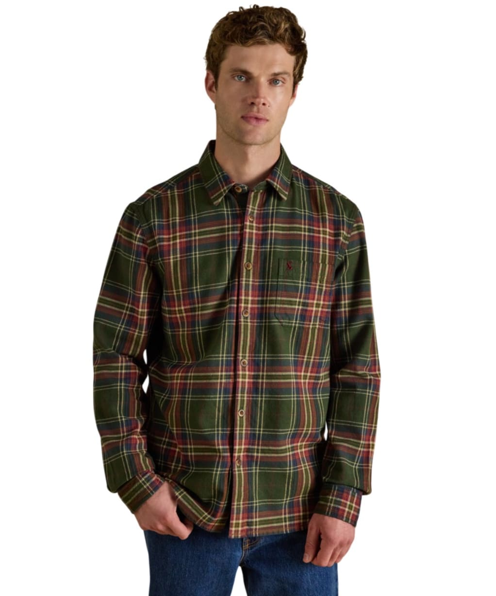 Men's Joules Classic Fit Flannel Shirt - Green