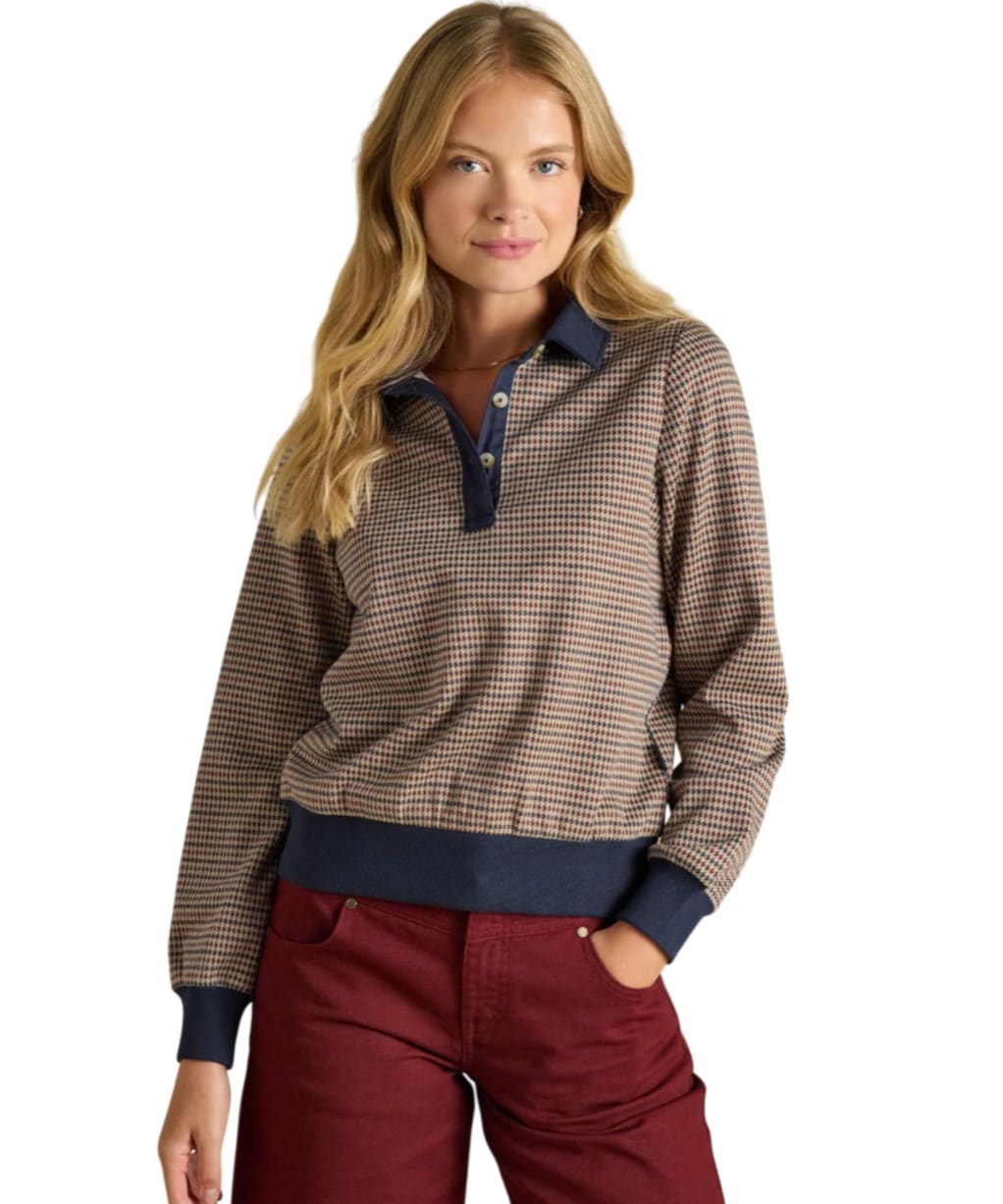 Women's Joules Laurel Top - Navy / Red Check