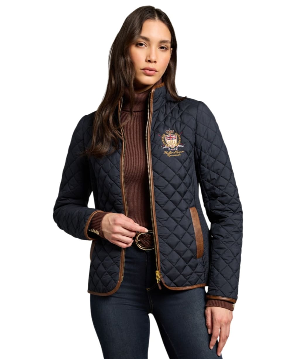 Women's Holland Cooper Boughton Diamond Quilt Jacket - Ink Navy