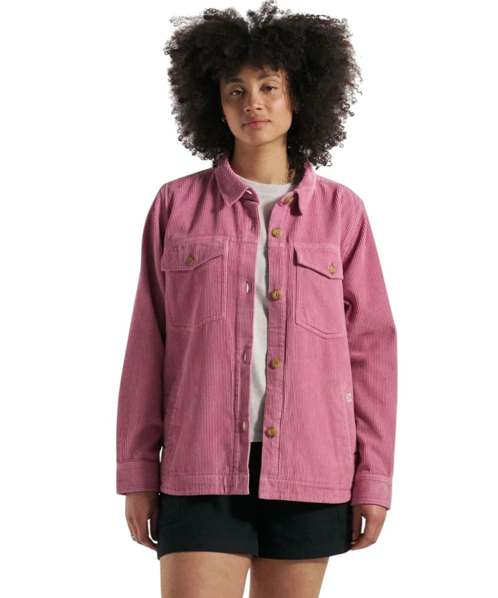 Women's Passenger Clothing Stella Heavyweight Cord Long Sleeve Shirt - Pink Haze