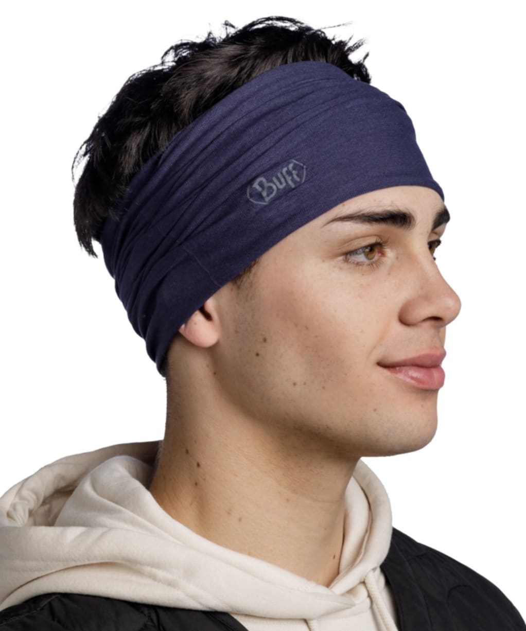 Buff Original Ecostretch Solid Necktube Gaiter UPF 50 - Night Blue