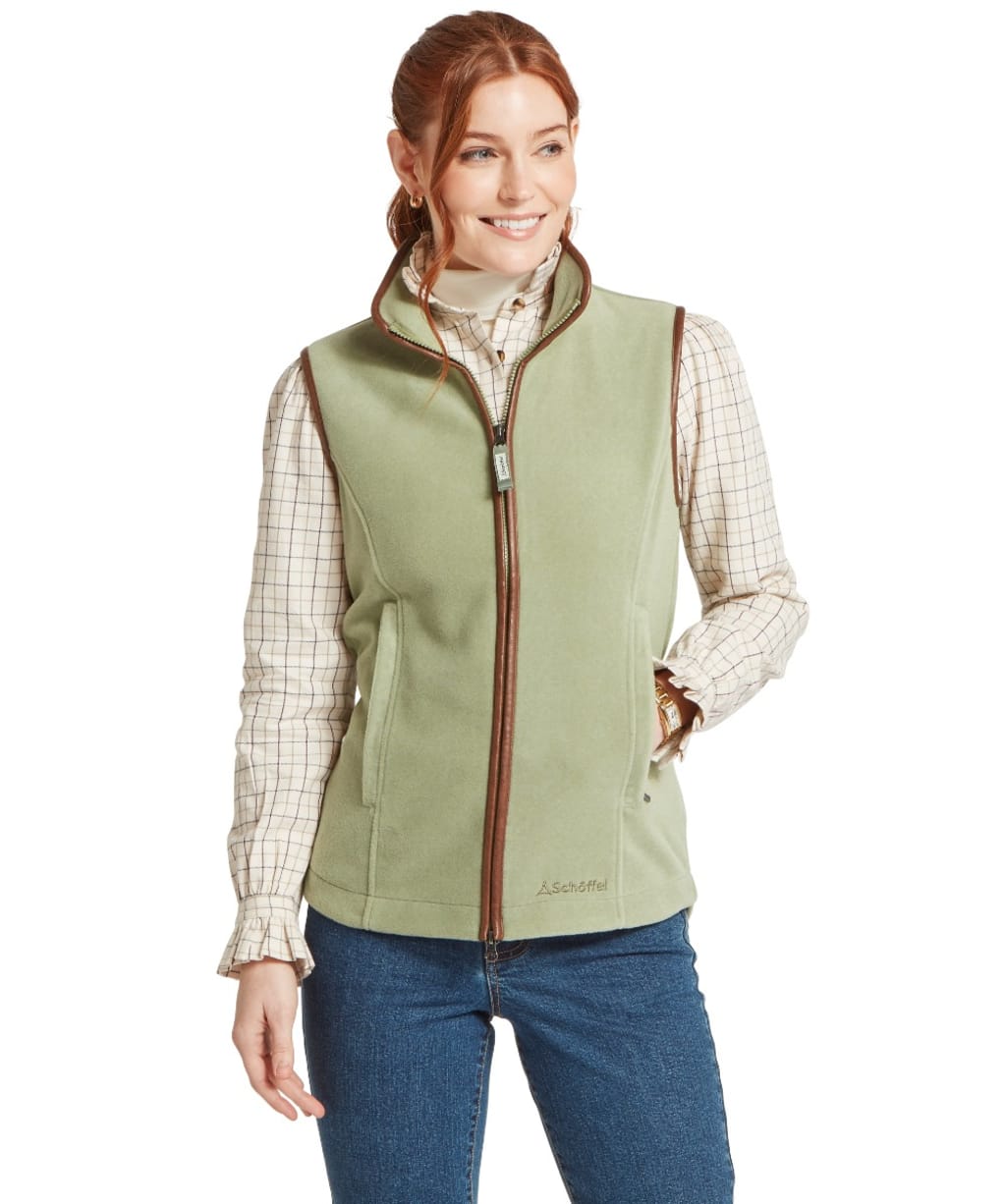 Women's Schöffel Lyndon Fleece Gilet - Sage Green