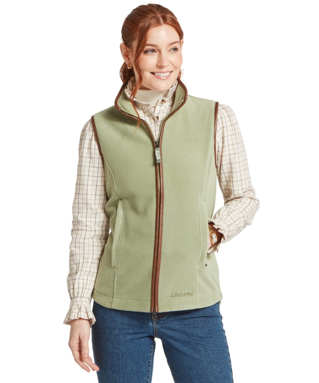 Women's Schöffel Lyndon Fleece Gilet - Sage Green