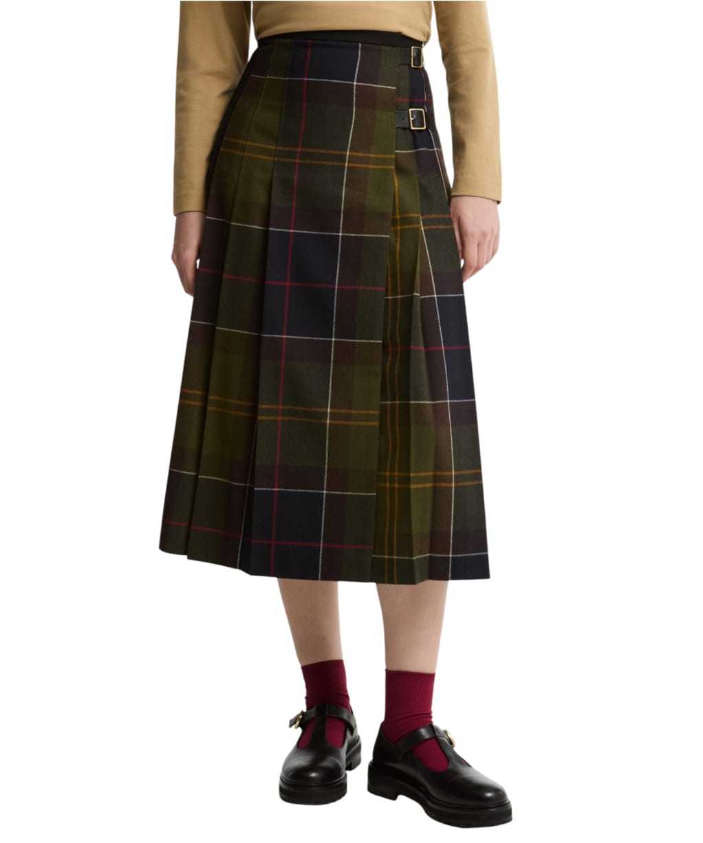 Women's Barbour Marena Midi Skirt - Classic Tartan