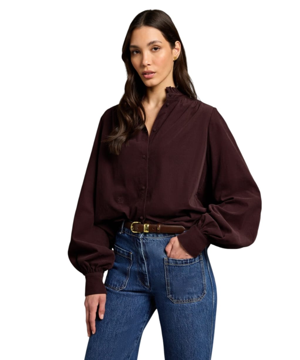 Women's Holland Cooper Country Cord Blouse - Chocolate