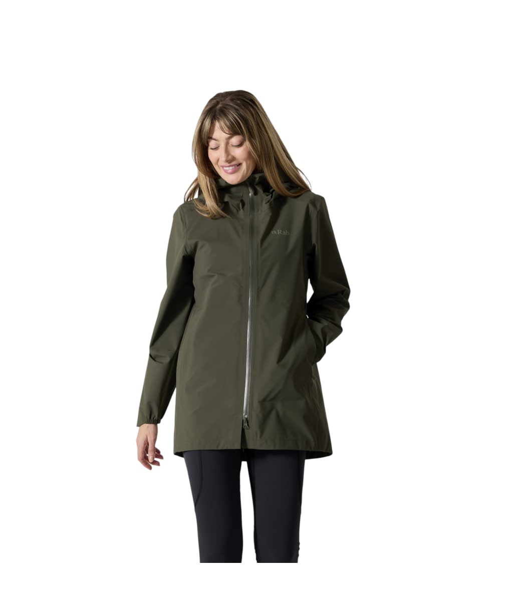 Women's Rab Firewall Waterproof Parka - Army