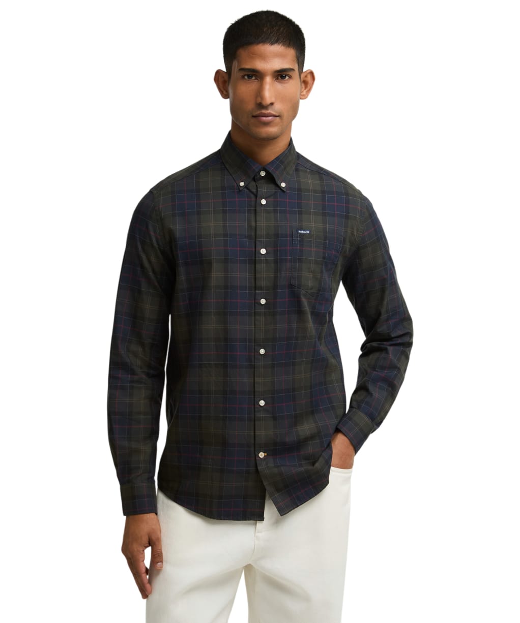 Men’s Barbour Wetherham Tailored Shirt - Shadow Classic Tartan