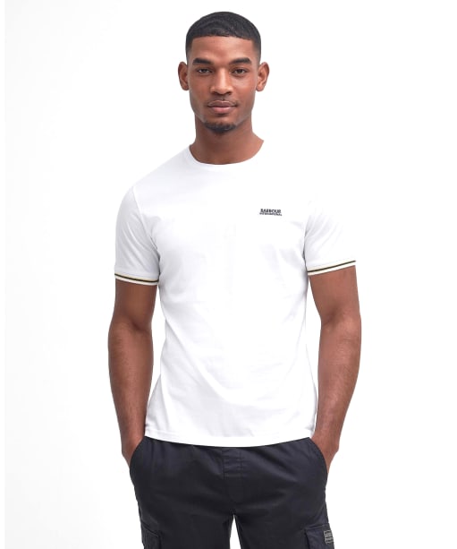 Men's Barbour International Torque Tipped T-Shirt - White