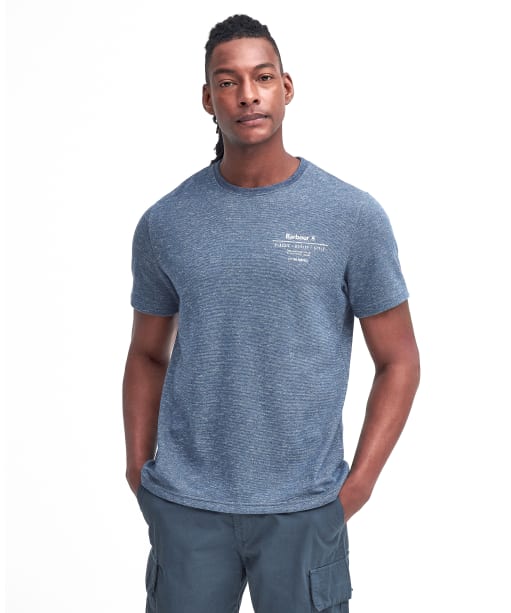 Men's Barbour Huckley T-Shirt - Blue Chalk