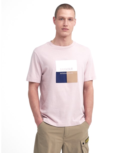 Men's Barbour International Triptych Graphic T-Shirt - Dusk Pink