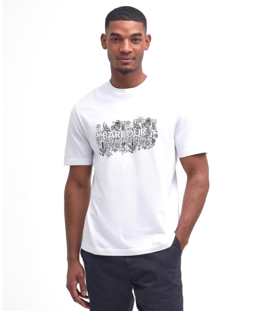 Men's Barbour International Ridley Graphic T-Shirt - Bright White