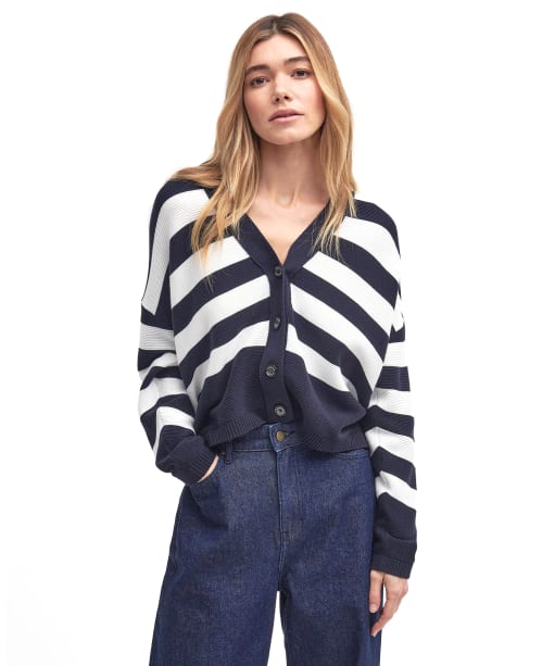 Women's Barbour Mariner Cardigan - Navy Stripe