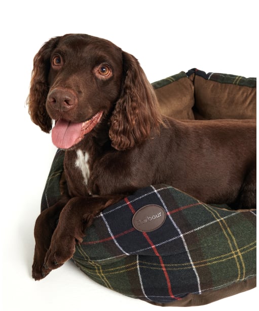 Barbour 30” Luxury Dog Bed - Classic Tartan