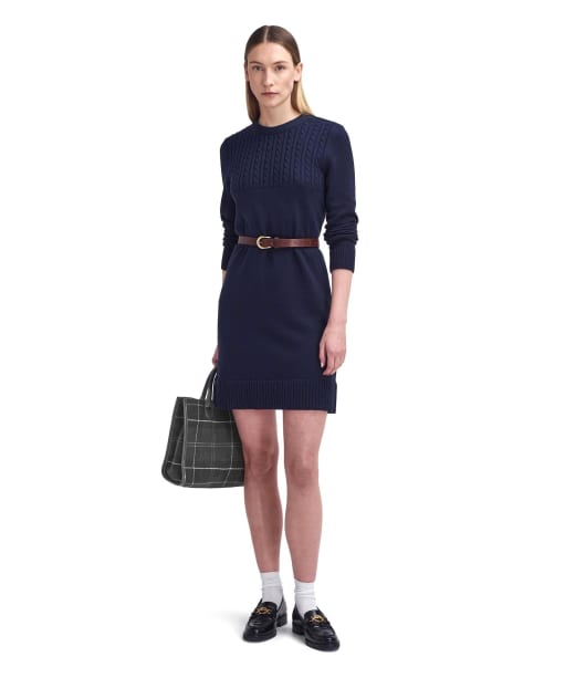 Women's Barbour Stitch Guernsey Dress - Navy 2