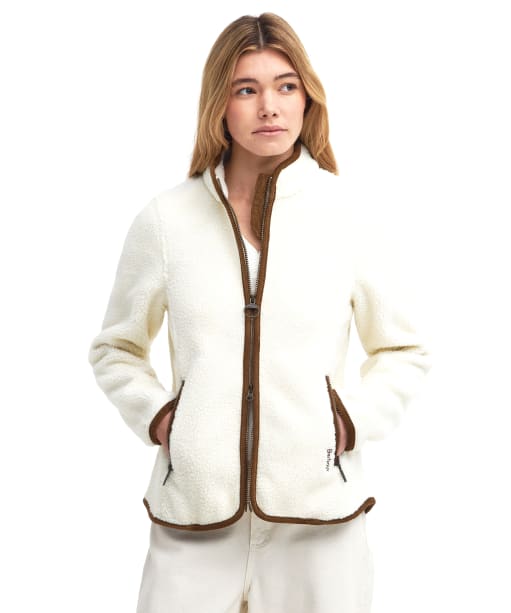 Women’s Barbour Lavenham Fleece Jacket - Winter Pearl