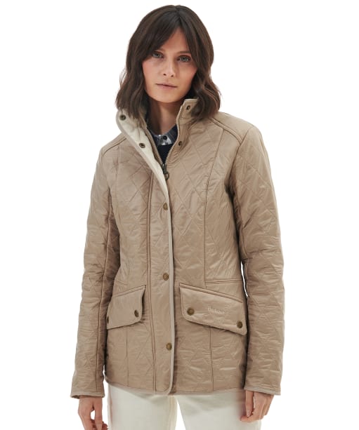 Women's Barbour Cavalry Polarquilt Jacket - Light Fawn