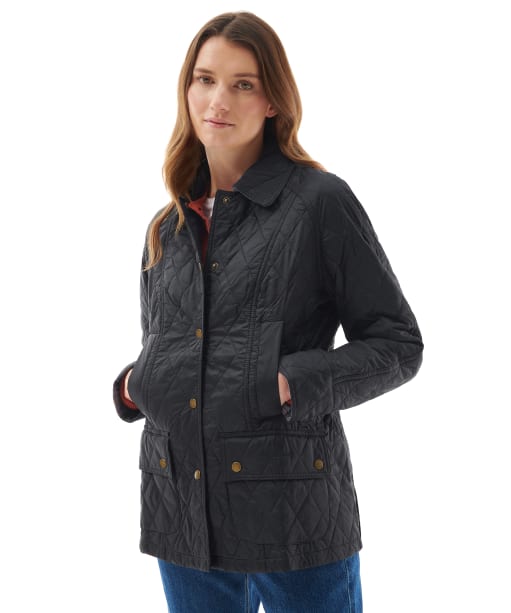 Women's Barbour Summer Beadnell Quilted Jacket - Black