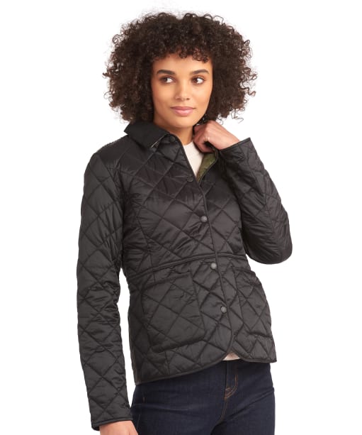 Barbour deveron quilted jacket navy store
