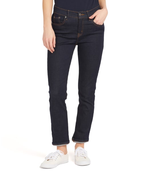 Women's Barbour Essential Slim Jeans - Rinse