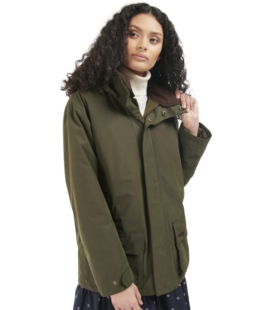 Women's Barbour Beaconsfield Waterproof Jacket - Olive