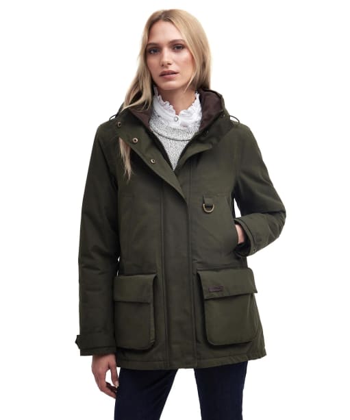 Women's Barbour Retriever Waterproof Jacket - Olive