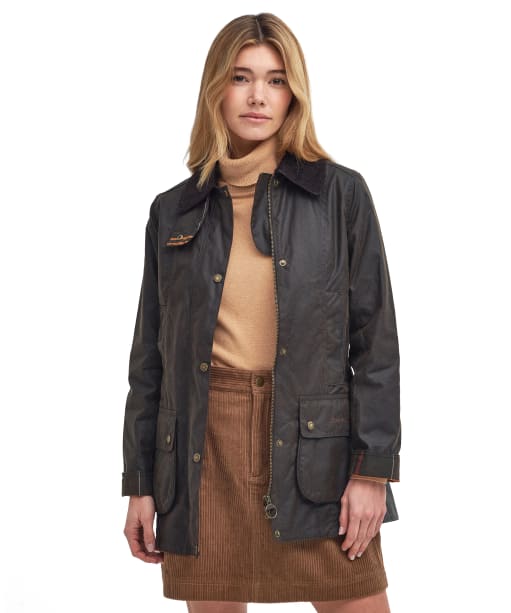 Women’s Barbour Fiddich Waxed Jacket - Olive