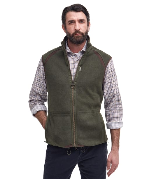 Men's Barbour Langdale Fleece Gilet - Olive