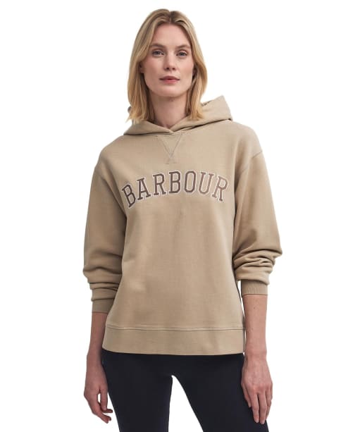 Women's Barbour Northumberland Hoodie - White Pepper