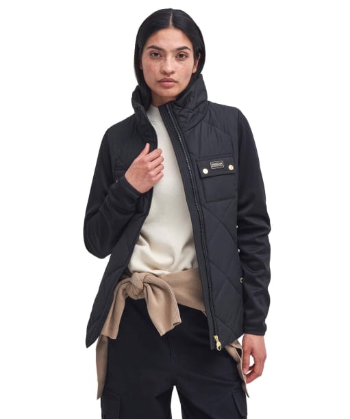 Women s Barbour International Rubins Quilted Sweater Jacket