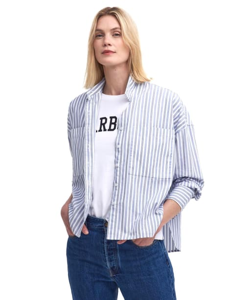 Violetta Shirt - Chambray Stripe