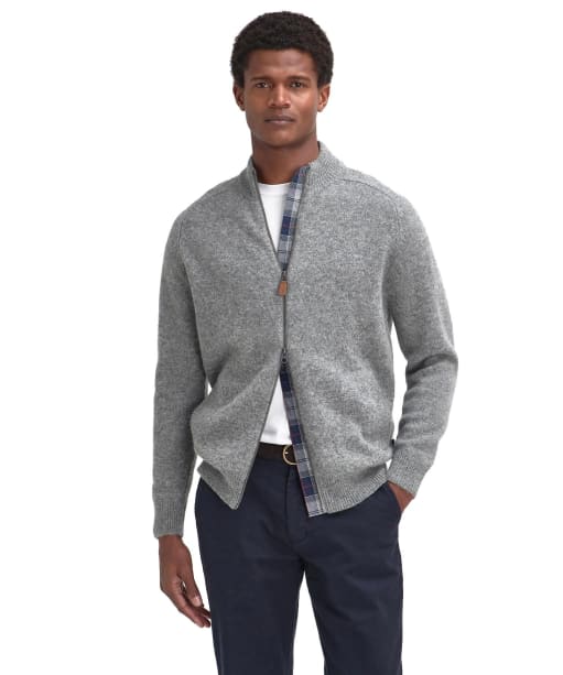 Talder Zip Kni - Grey Marl