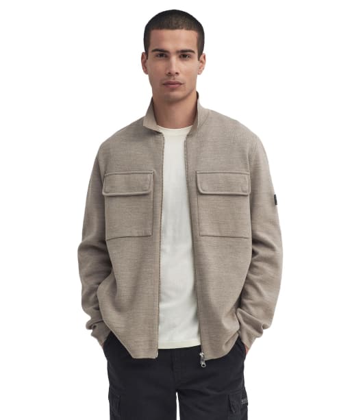 Barbour cotton zip through cardigan discount