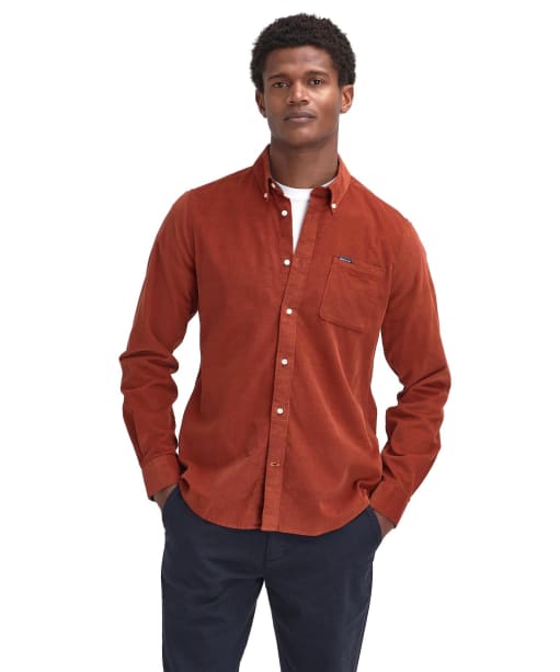 Men’s Barbour Ramsey Tailored Shirt - Dark Ginger