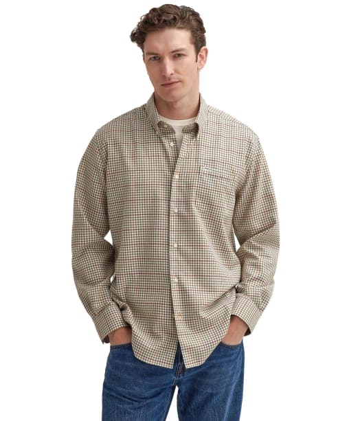 Men’s Barbour Henderson Thermo Weave Shirt - Ecru