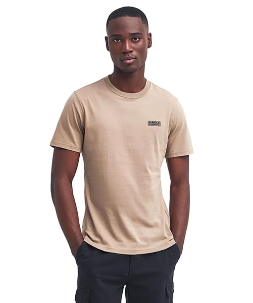 Men's Barbour International Small Logo Tee - Timberwolf