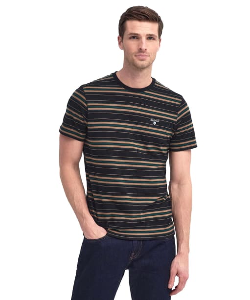 Men's Barbour Boldron Stripe T-Shirt - Black