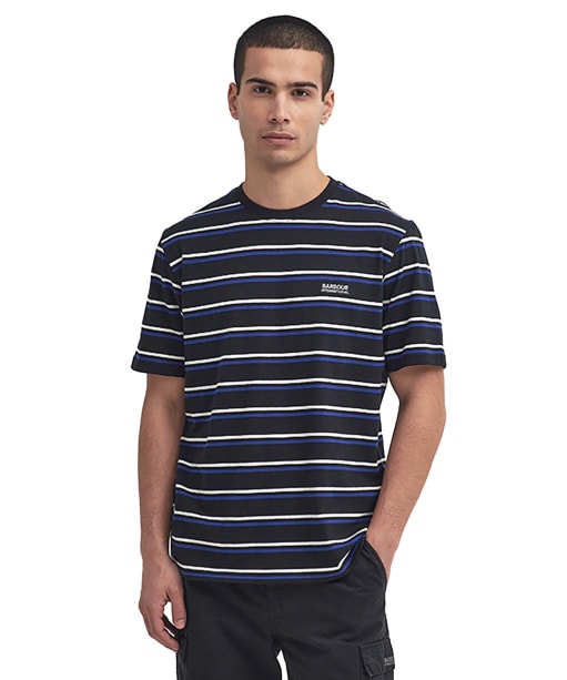 Men's Barbour International Buxton Stripe T-Shirt - Black