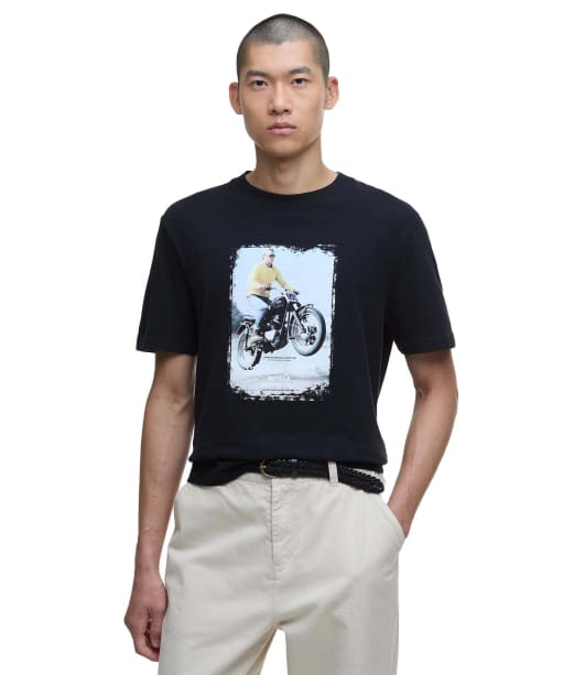 Men s Barbour International Coster Steve McQueen Graphic T Shirt