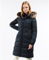 Women's Barbour Rosoman Quilted Jacket - Black
