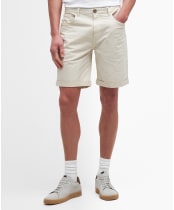 Men's Barbour Overdyed Twill Short - Rainy Day
