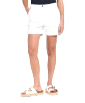 Women's Barbour Chino Shorts - White