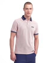 Men's Barbour International Tracker Polo - Dusk Pink